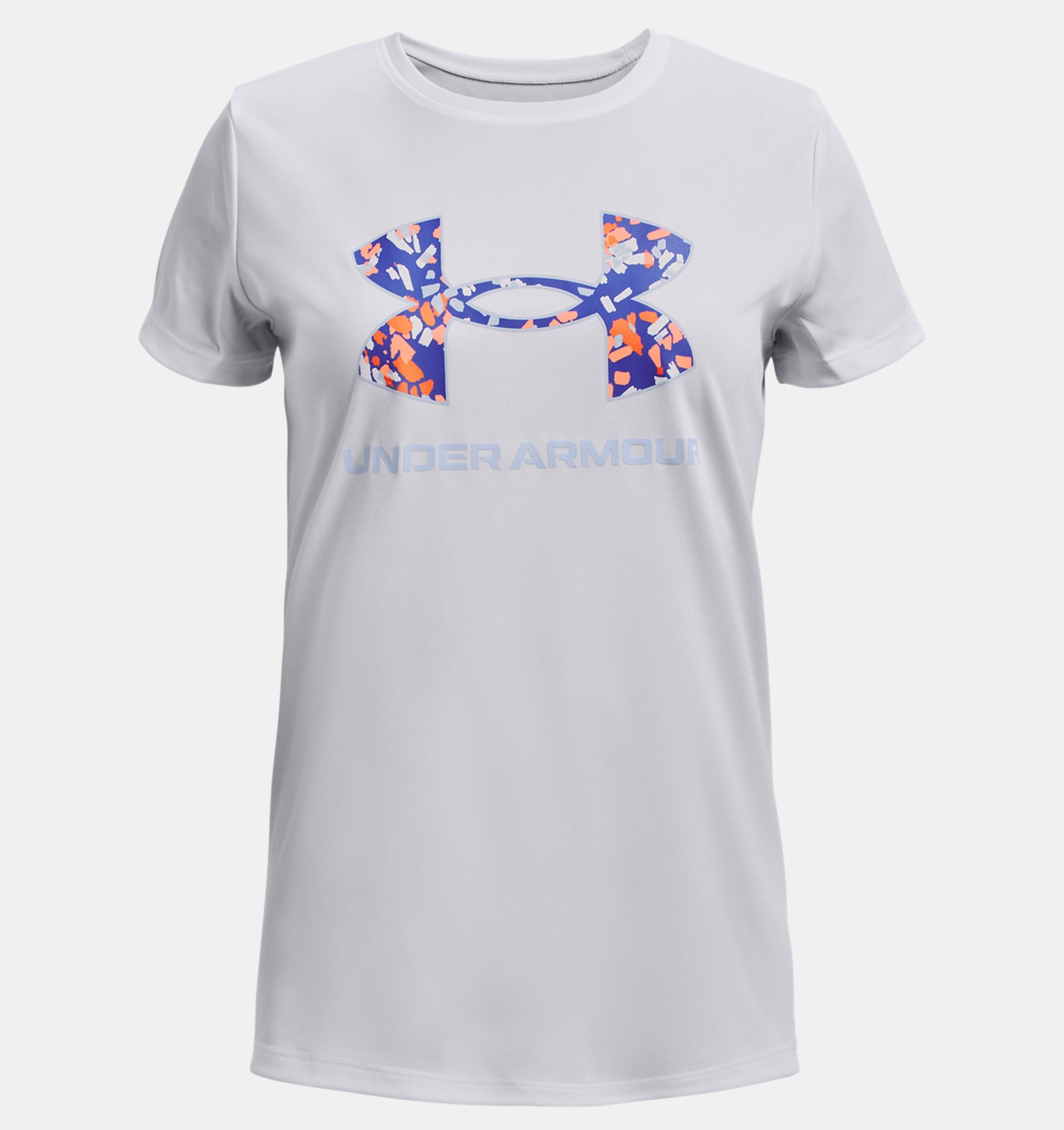 Under Armour Girls’ Big Logo Solid Short Sleeve T-Shirt 